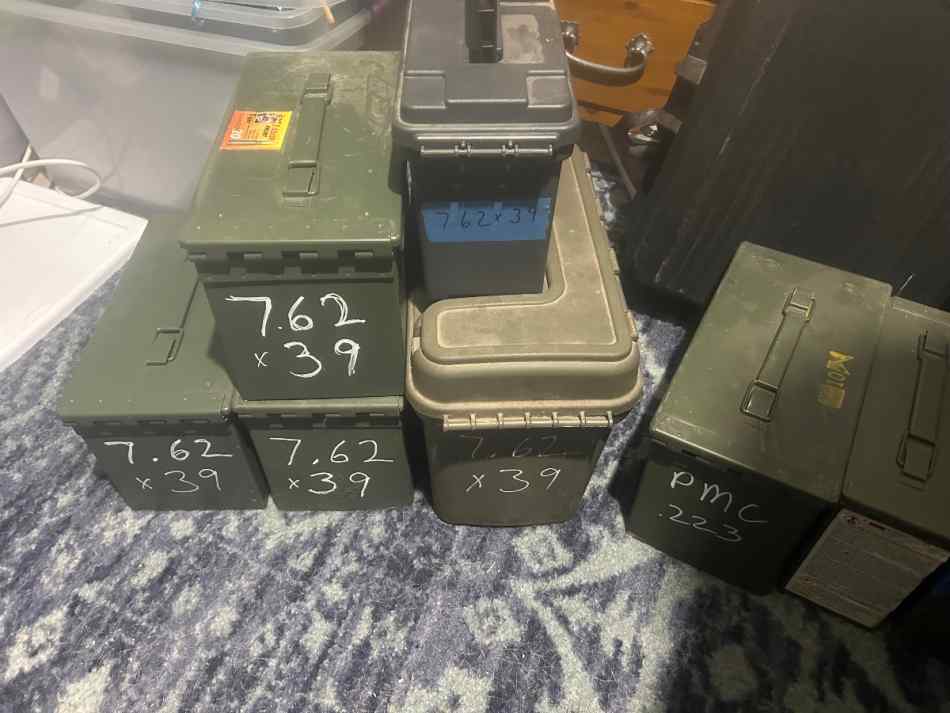 Ammo. 7.62x39 steel case Russian