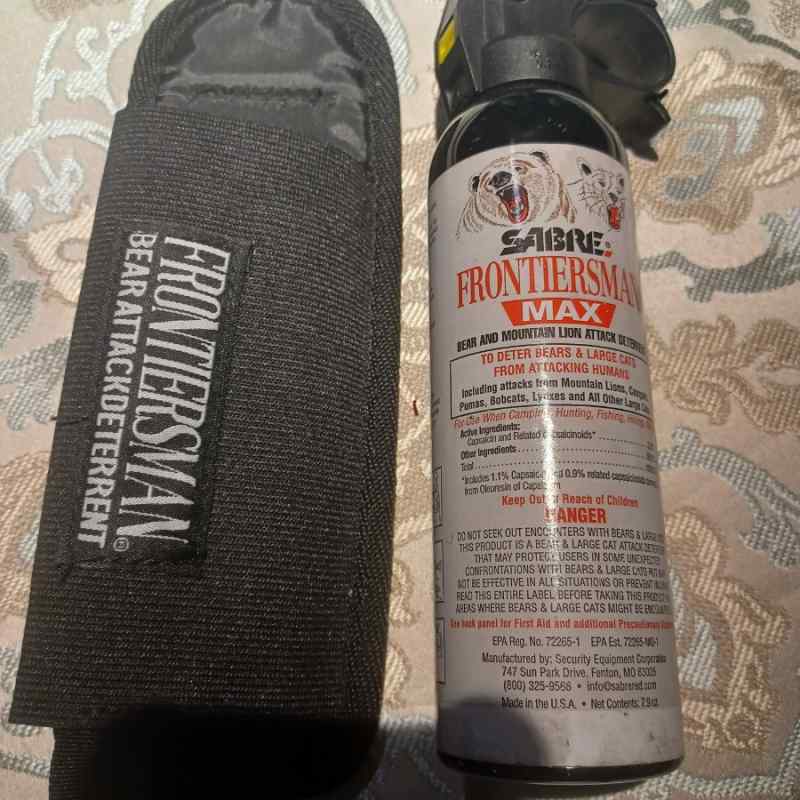 Newish Sabre Frontiersman Bear Spray and Holster