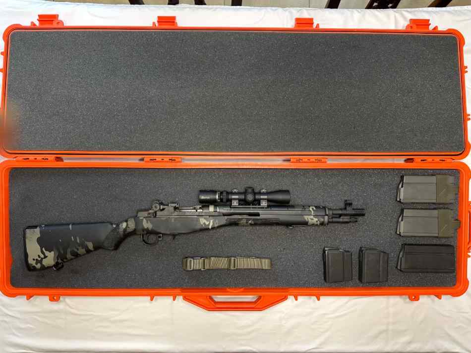 M1A SOCOM 16 .308 CAMO with BURRIS SCOPE
