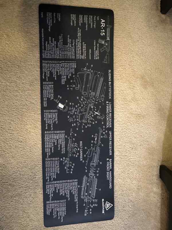 Gloryfire AR gun cleaning mat